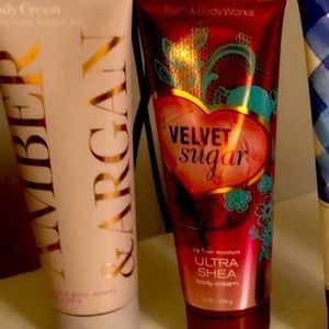 Bath&Body works Just Amber and  velvet&sugar
